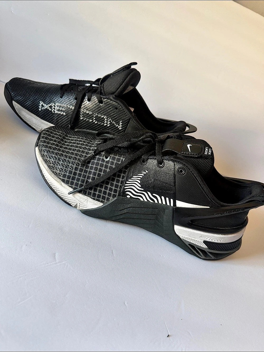 Nike React Metcon Turbo Black & White Athletic Shoes